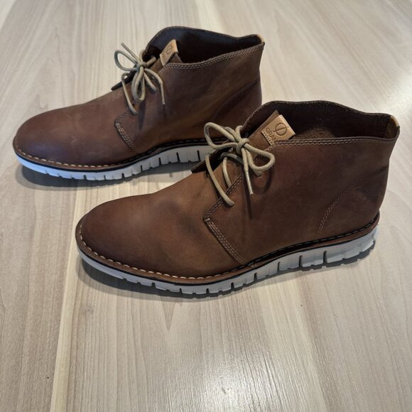 Cole Haan ZeroGrand Stitchout Brown Leather Chukka Ankle Boots Men\'s Size 11M main image 5